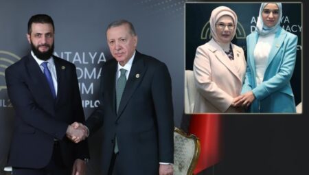 Cumhurbaşkanı Erdoğan ve Şara bir ortaya geldi