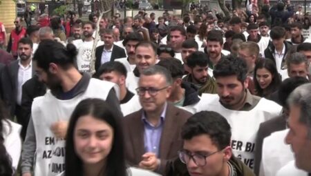 Öcalan’ın doğum gününü kutlamak için Şanlıurfa’ya yürüyüş başlattılar